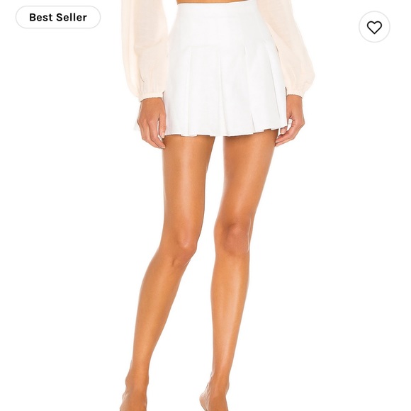 Amanda Uprichard Dresses & Skirts - Amanda Uprichard white tennis pleated skirt skort